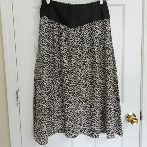 Bellino Mode Paris VINTAGE Leather 100% Silk Skirt - Picture 5 of 7